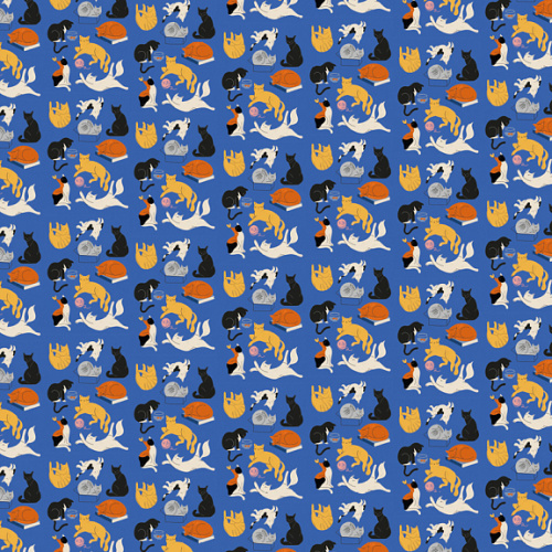 Бумага упаковочная "Котики" 70*100 см