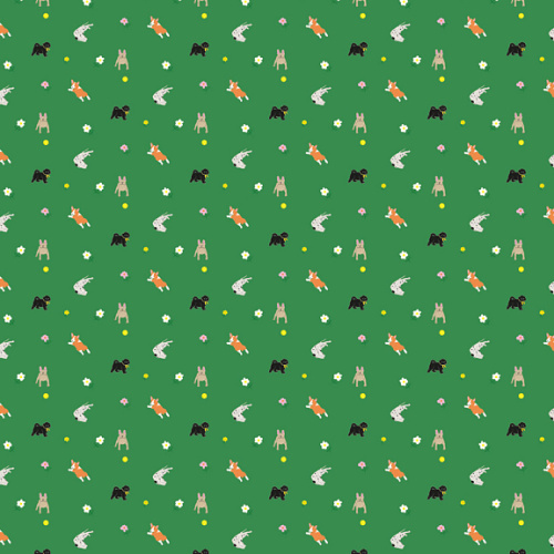 Бумага упаковочная "Пёсики" 70*100 см