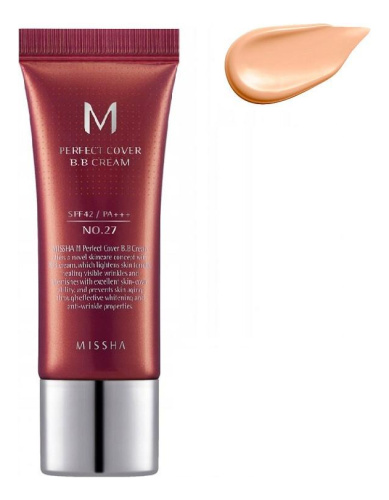 BB крем для лица M Perfect Cover Cream EX SPF42 PA+++ 20мл: 27 Honey Beige
