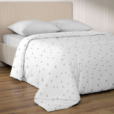 Пододеяльник Графитовый бант