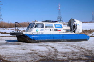 С 16 апреля трансфер пассажиров поезда через реку Лену будет выполняться судами на воздушной подушке / ЯСИА   