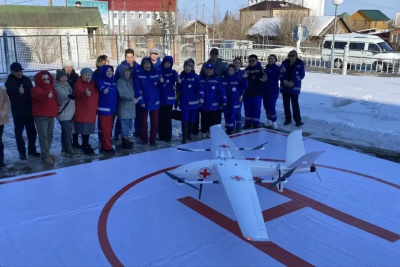 Медицинские БПЛА в Якутии будут летать через реку Лену / Саина Титова   