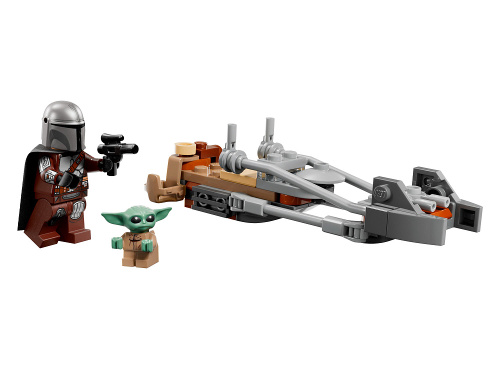 Star Wars 75436 Конструктор Спидер-байк Мандалорца и Грогу