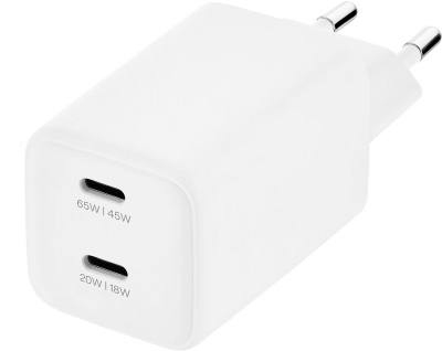 Сетевое зарядное устройство uBear Bridge 2xUSB-C, 65Вт белый