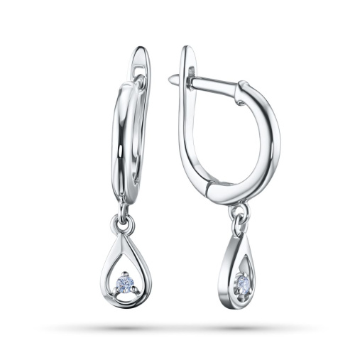 Серьги из серебра э0612сг03152300_white