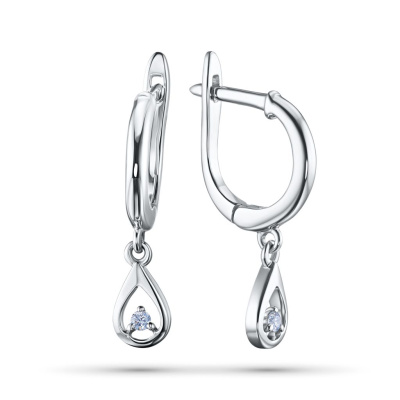 Серьги из серебра э0612сг03152300_white