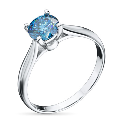 Помолвочное кольцо из белого золота э0912кц10173100_blue