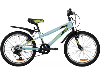 Детский велосипед Novatrack Racer 20, год 2020, цвет Голубой