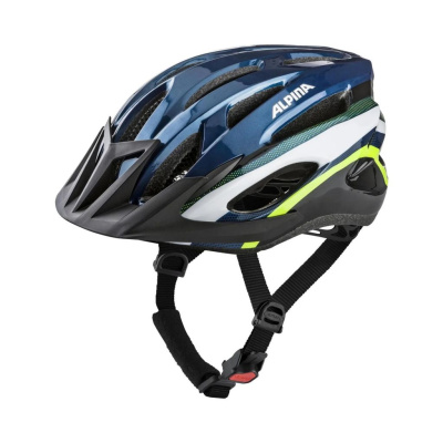 Alpina Велошлем Alpina MTB 17 Darkblue-Neon Gloss (A971981), цвет Синий-Зеленый, ростовка 54-58см