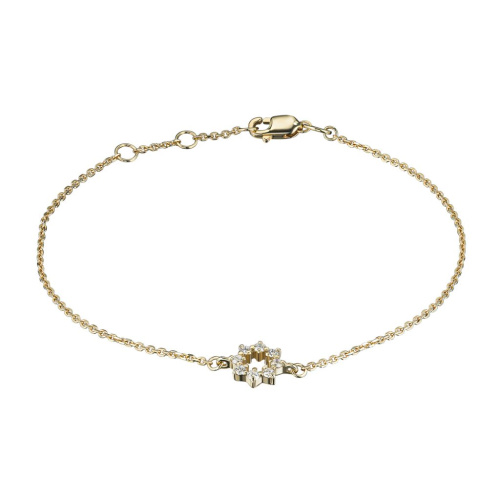 Браслет из желтого золота с бриллиантами э0301бр01210106