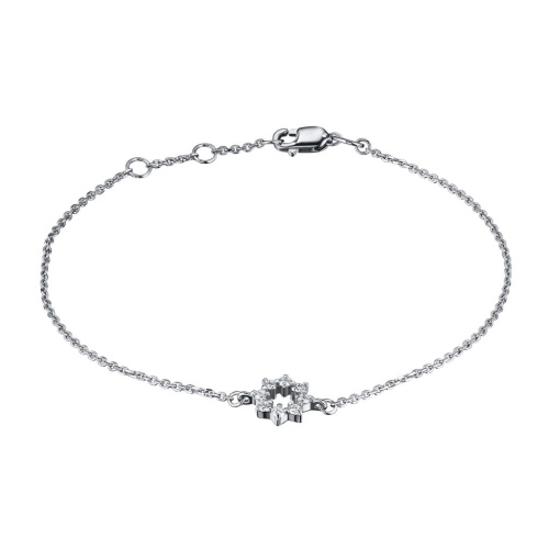 Браслет из белого золота с бриллиантами э4701бр01210106