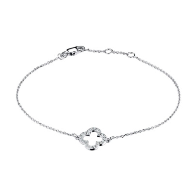 Браслет из белого золота с бриллиантами э4701бр07210119