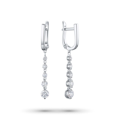 Серьги из белого золота э4712сг05200714