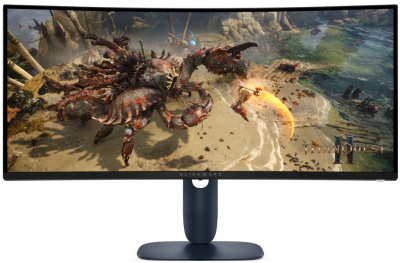 Монитор 34" Dell AW3425DWM 3440x1440, 21:9, VA, 400cd, 1ms, 178/178, HDMI, DP, 1500R, 180Hz, HAS, black