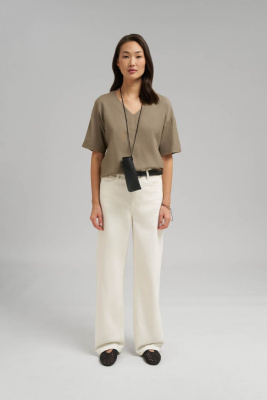 Свободная блузка со льном