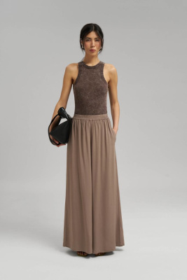 Брюки-палаццо с эластичным поясом