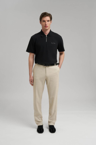 Брюки полуприлегающего кроя со льном