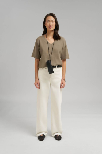 Свободная блузка со льном