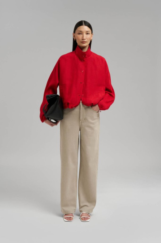 Легкая куртка изо льна и вискозы