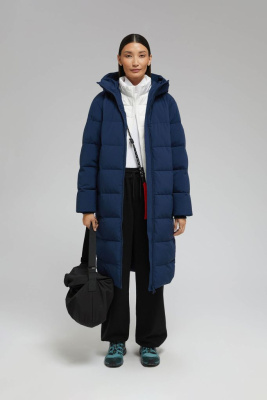 Длинный пуховик с натуральным пухом