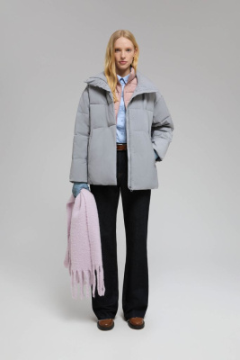 Куртка oversize силуэта с капюшоном