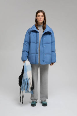 Стеганая куртка с капюшоном