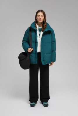 Стеганая куртка с капюшоном