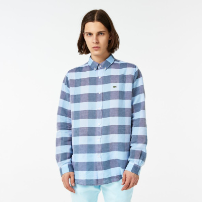 Мужская рубашка Lacoste приталенного кроя