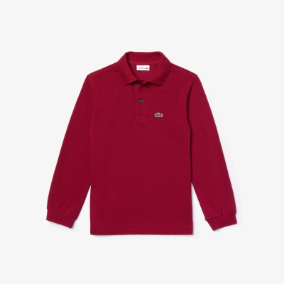 Детское поло Lacoste стандартного кроя из хлопка пике