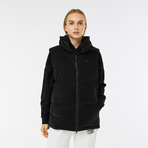 Женский утеплённый жилет Lacoste с капюшоном