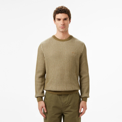 Мужской свитер Lacoste из смеси хлопка и шерсти