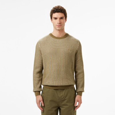 Мужской свитер Lacoste из смеси хлопка и шерсти