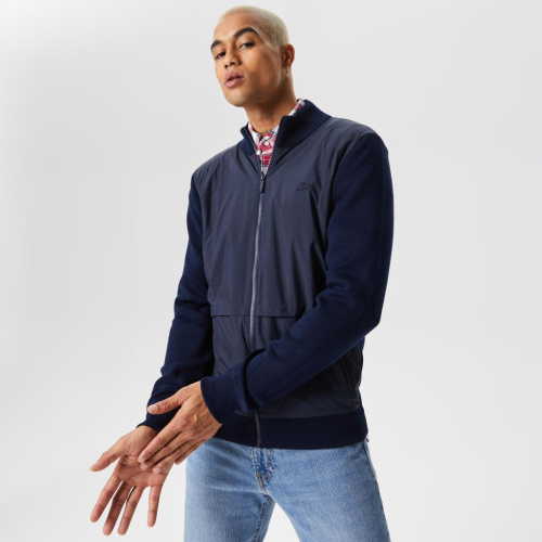 Мужской двусоставной свитер Lacoste стандартного кроя на молнии