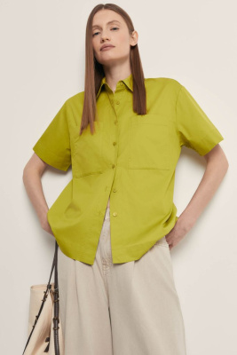 Рубашка с коротким рукавом и нагрудными карманами