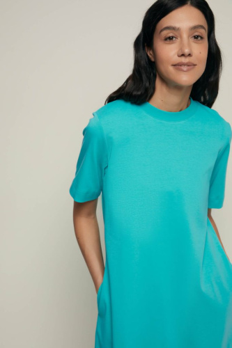 Платье А-силуэта из трикотажного интерлока