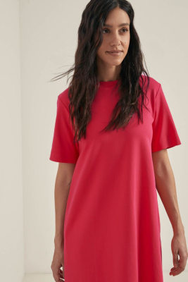 Платье А-силуэта из трикотажного интерлока