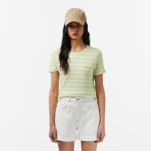 Женская футболка Lacoste приталенного кроя