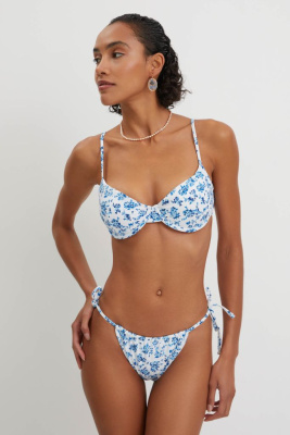 Раздельный купальник с цветочным принтом