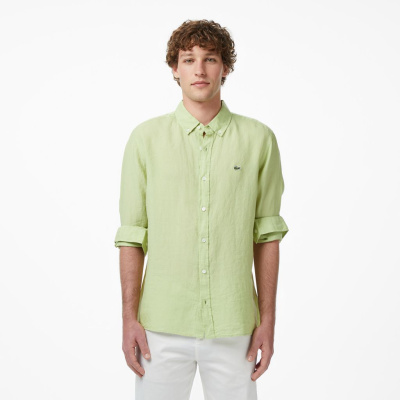 Мужская льняная рубашка Lacoste