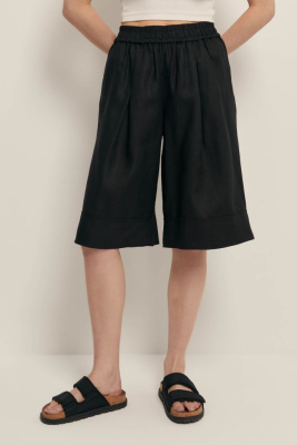 Шорты изо льна на резинке