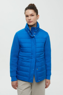 Утепленная куртка с вязаными рукавами