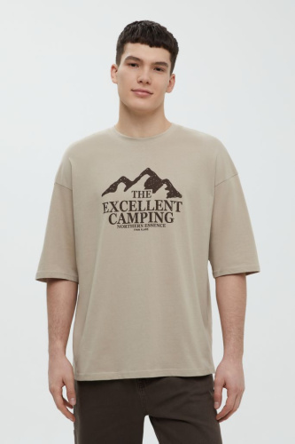 Футболка из хлопка с принтом