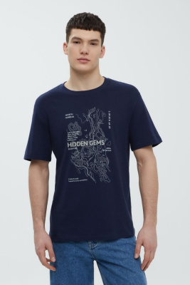 Футболка из хлопка с принтом