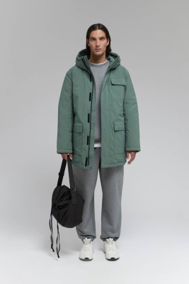 Утепленная куртка с капюшоном