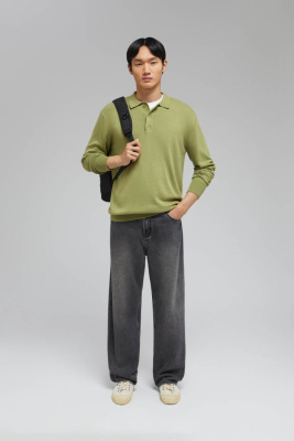 Джемпер-поло с шерстью