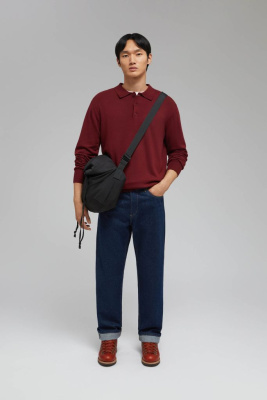 Джемпер-поло с шерстью