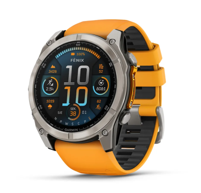 Смарт-часы Garmin Fenix 8 51mm Amoled Sapphire Titanium (Orange/Graphite) (010-02905-11)
