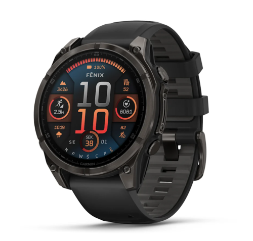 Смарт-часы Garmin Fenix 8 47mm Amoled Sapphire Titanium (Black/Carbon Gray) (010-02904-21)