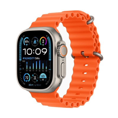 Смарт-часы Apple Watch Ultra 2 49 mm Titanium Case Orange Ocean Band (One Size)