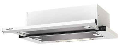 Телескопическая вытяжка KRONA Kamilla slim 600 white (2 мотора)